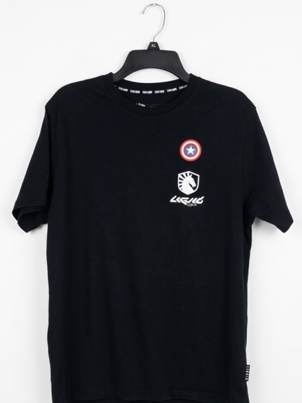 Team Liquid x Marvel Captain America Graphic Tee Men’s Medium Black